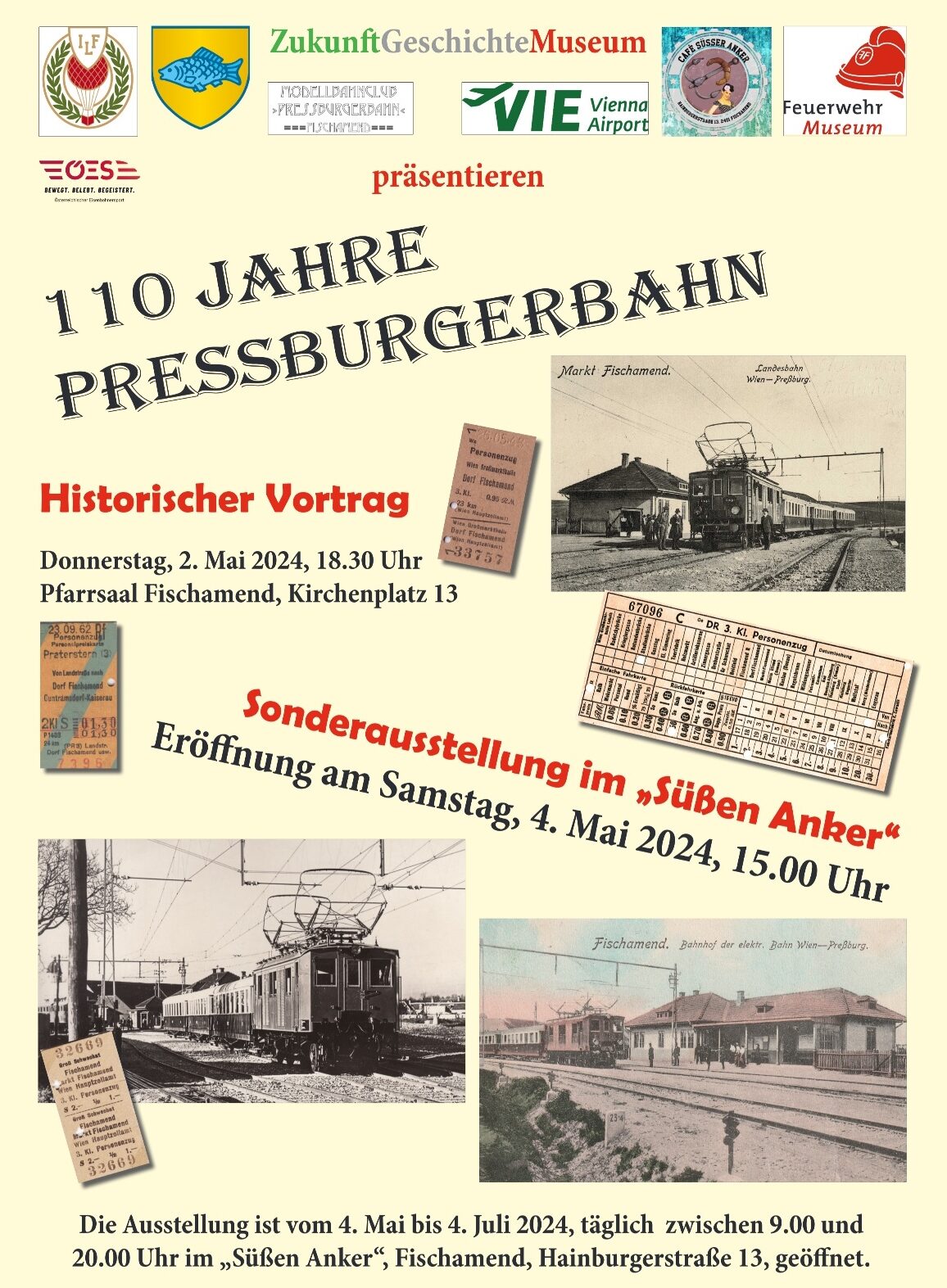 110 Jahre Pressburgerbahn Plakat